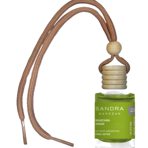 Difusor aromático para auto fragancia Manzana Verde 12ml Sandra Marzzán