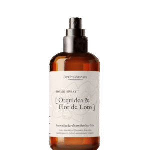 Home Spray Orquídea y flor de loto de Sandra Marzzán en Bake Aromas.