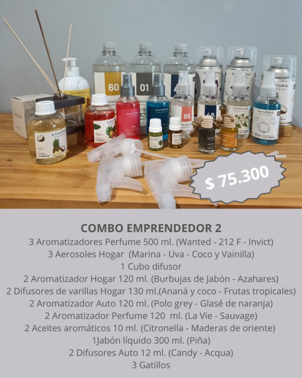 3 Aromatizadores BebéInfantil 3 Aerosoles BebéInfantil 2 Home Spray 3 Aromatizadores Auto 2 Difusores aromáticos Auto 2 Difusores de varillas Hogar 3 Aceites esenciales Hogar 1 Colonia Infantil 1 (8) ombo Emprendedor 2 de Bake Aromas con productos Sandra Marzzán.